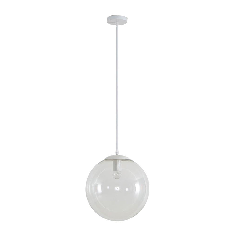 Bubble-300 Clear Glass Pendant White - 31479