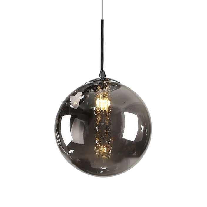 Bubbles 1 Light Pendant Black / Smoke