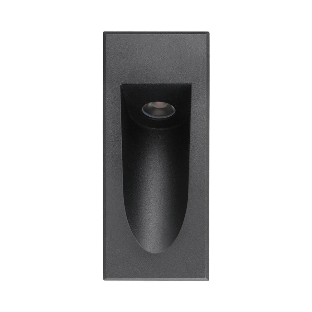 Camino 3W 240V IP54 Dimmable Rectangular Steplight Black / Tri-Colour - 21767