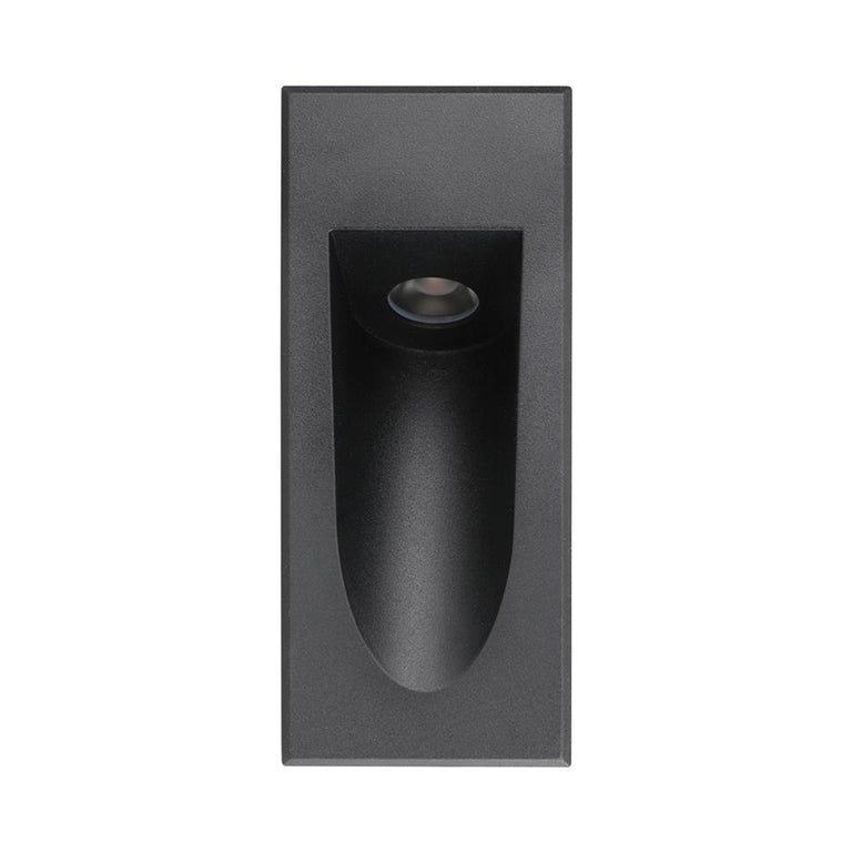 Camino 3W 240V IP54 Dimmable Rectangular Steplight Black / Tri-Colour - 21767