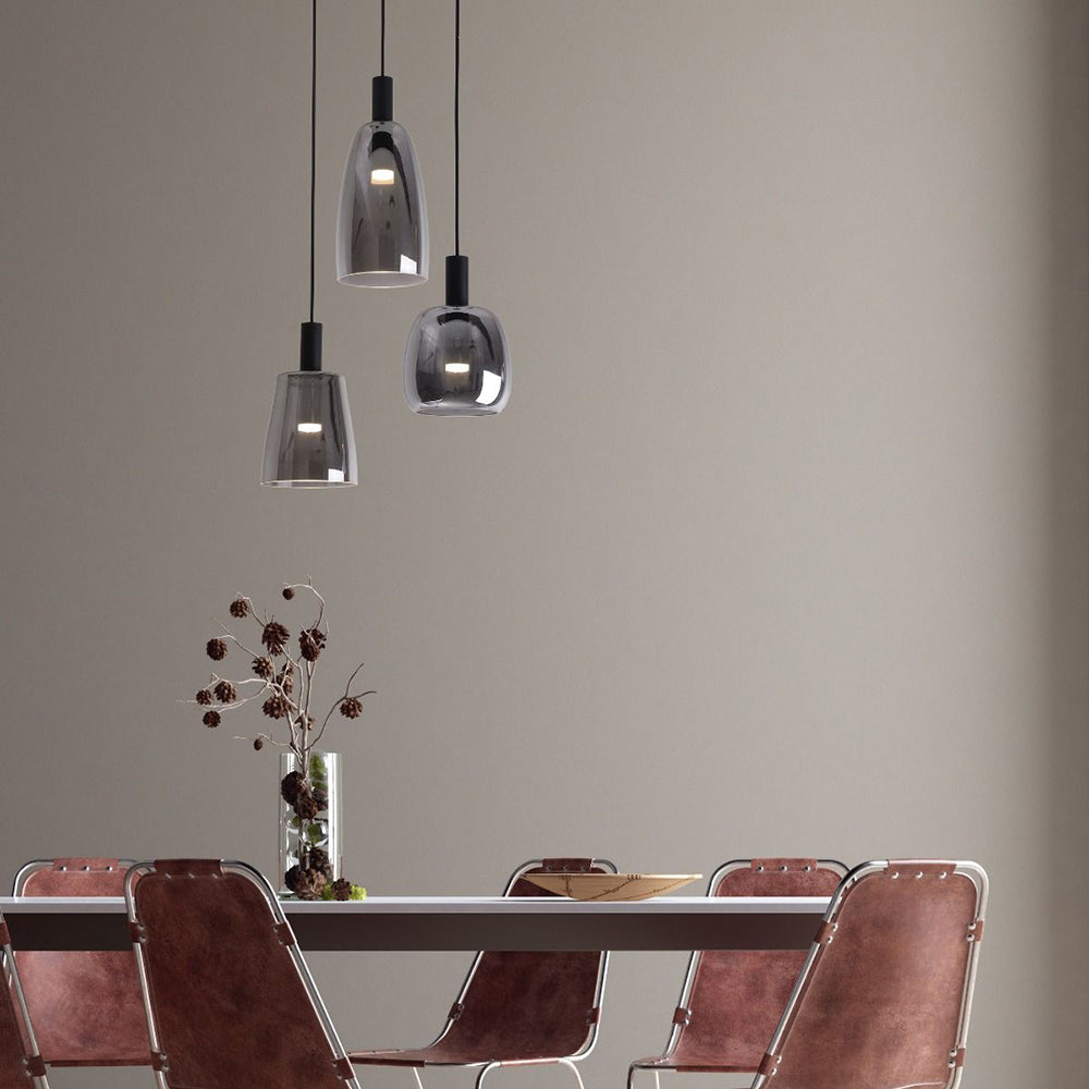 Candle 5W LED Medium Pendant Black / Warm White
