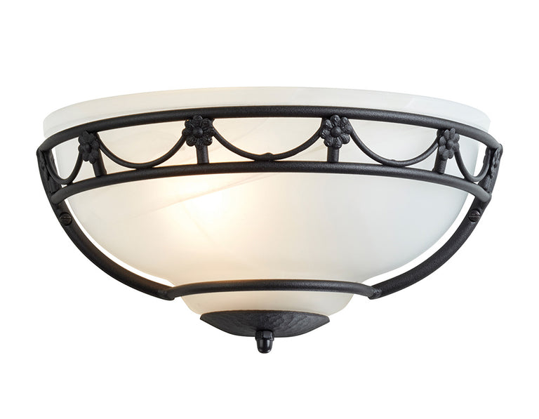 Carisbrooke Wall Uplighter Black - CB-WU-BLACK