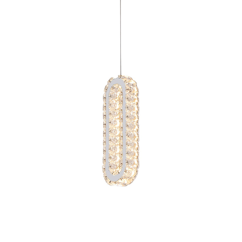Chanel 1 Light LED Pendant Chrome / Cool White