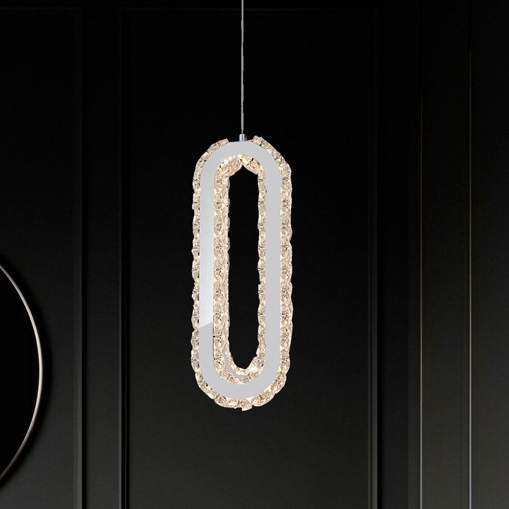 Chanel 1 Light LED Pendant Chrome / Cool White