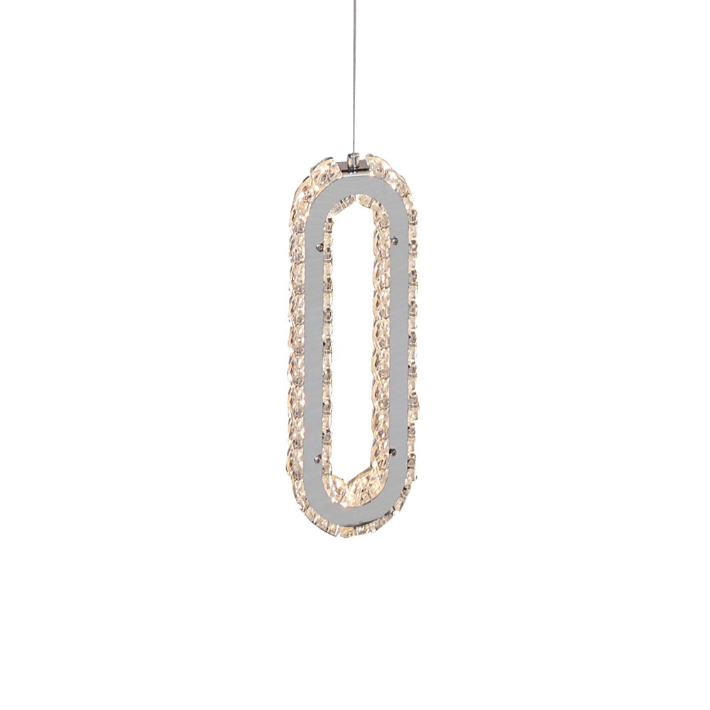 Chanel 1 Light LED Pendant Chrome / Cool White