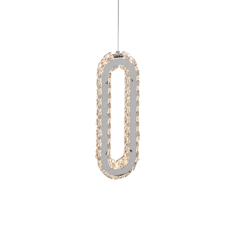 Chanel 1 Light LED Pendant Chrome / Cool White