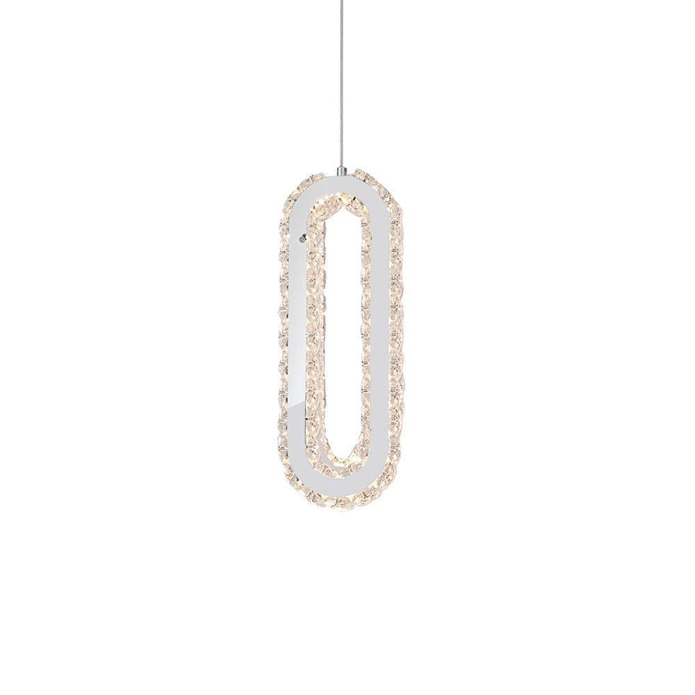 Chanel 1 Light LED Pendant Chrome / Cool White