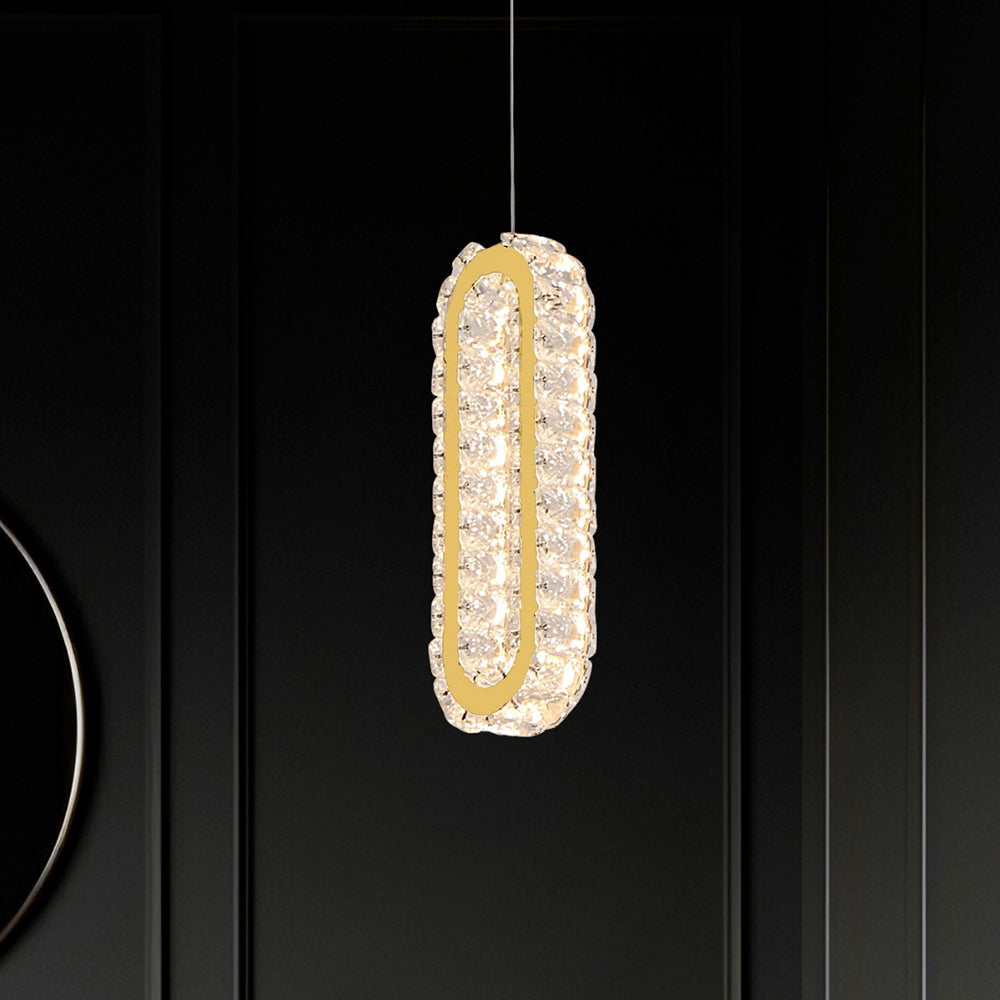 Chanel 1 Light LED Pendant Gold / Cool White