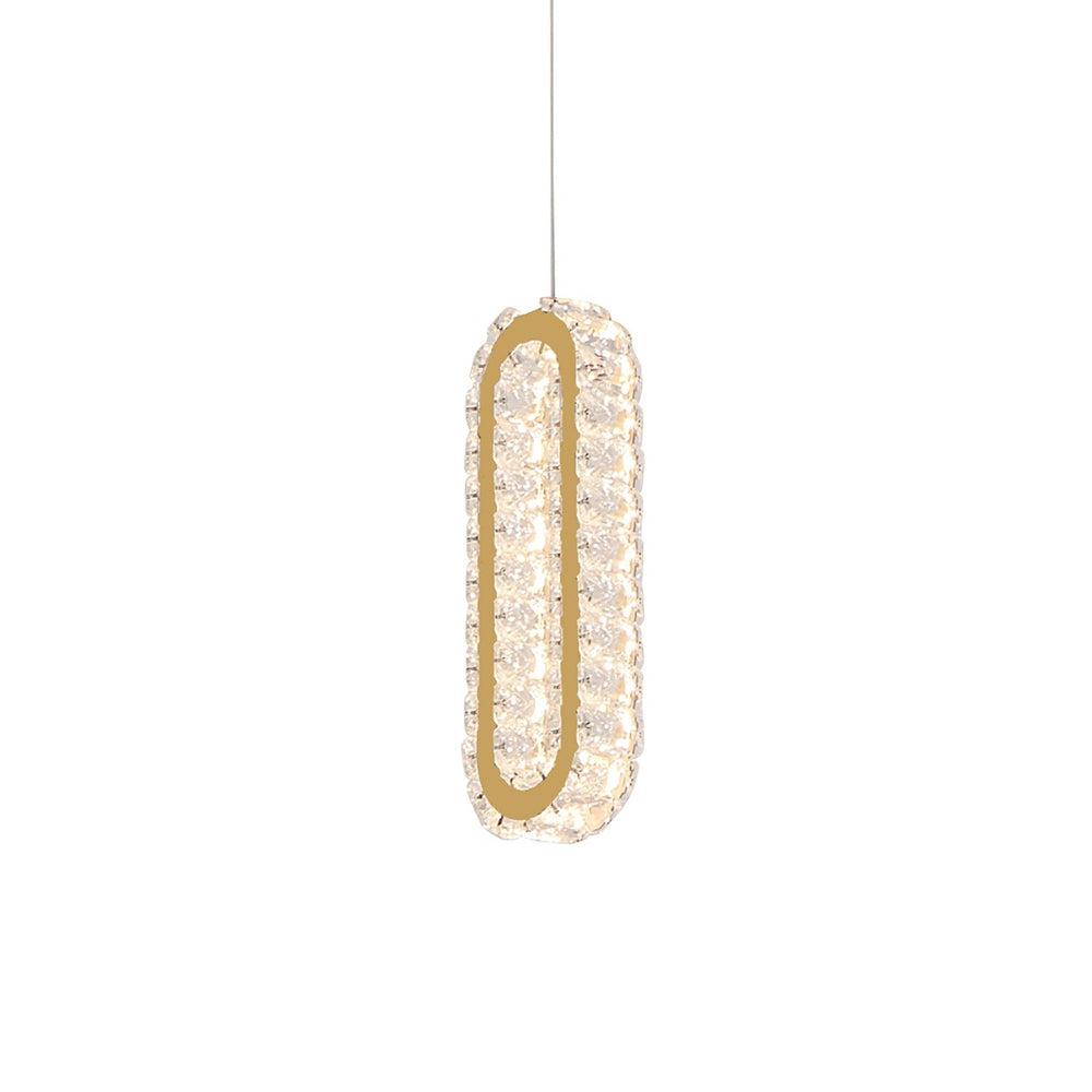 Chanel 1 Light LED Pendant Gold / Cool White