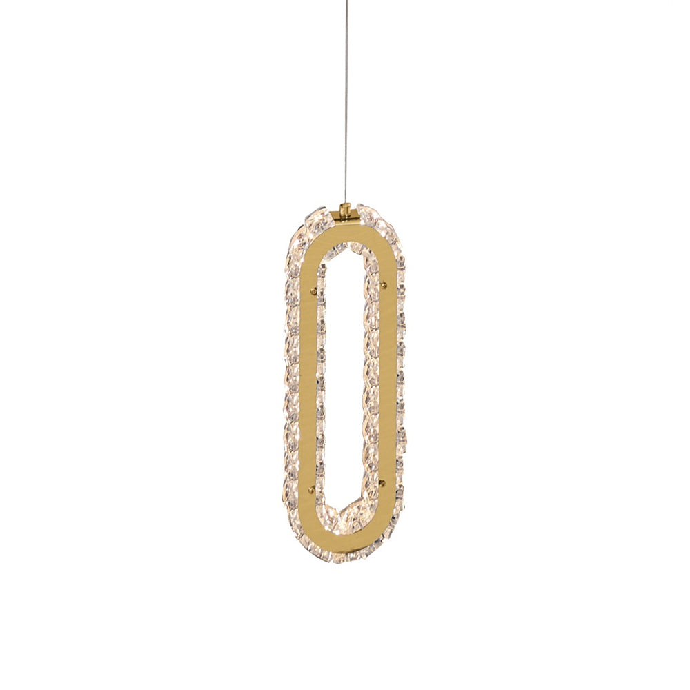 Chanel 1 Light LED Pendant Gold / Warm White