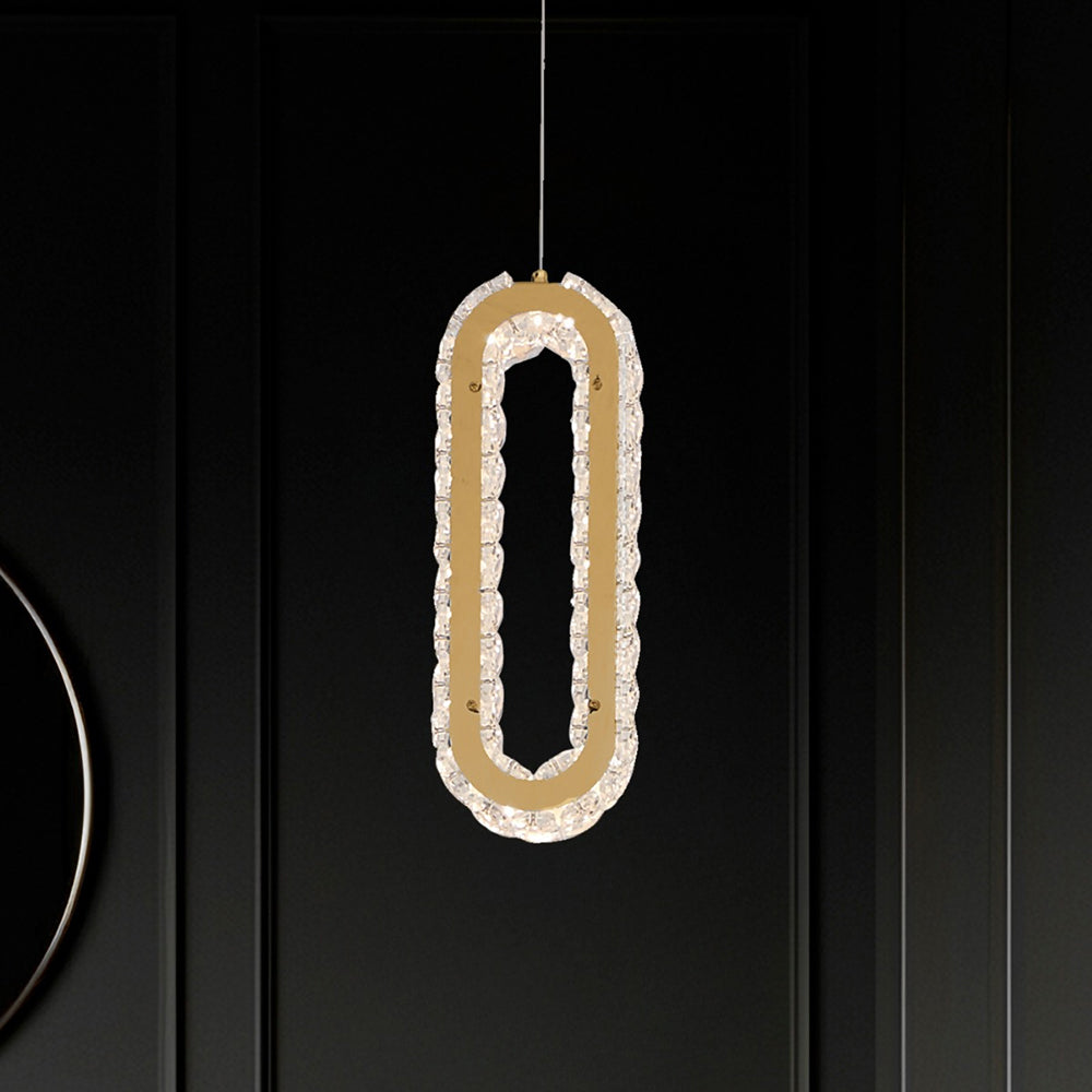 Chanel 1 Light LED Pendant Gold / Warm White