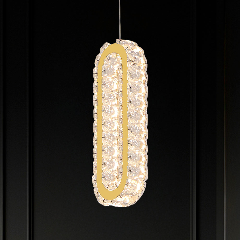 Chanel 1 Light LED Pendant Gold / Warm White