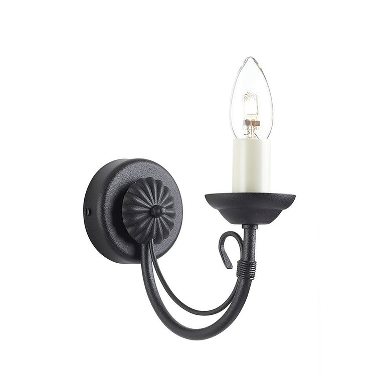 Chartwell 1 Light Wall Light Black - CH1-BLACK