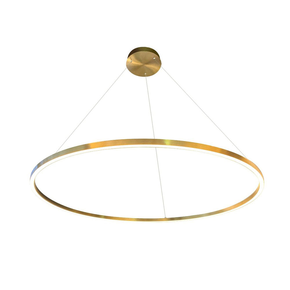 Circle Down 600mm 40W LED Pendant Gold / Warm White