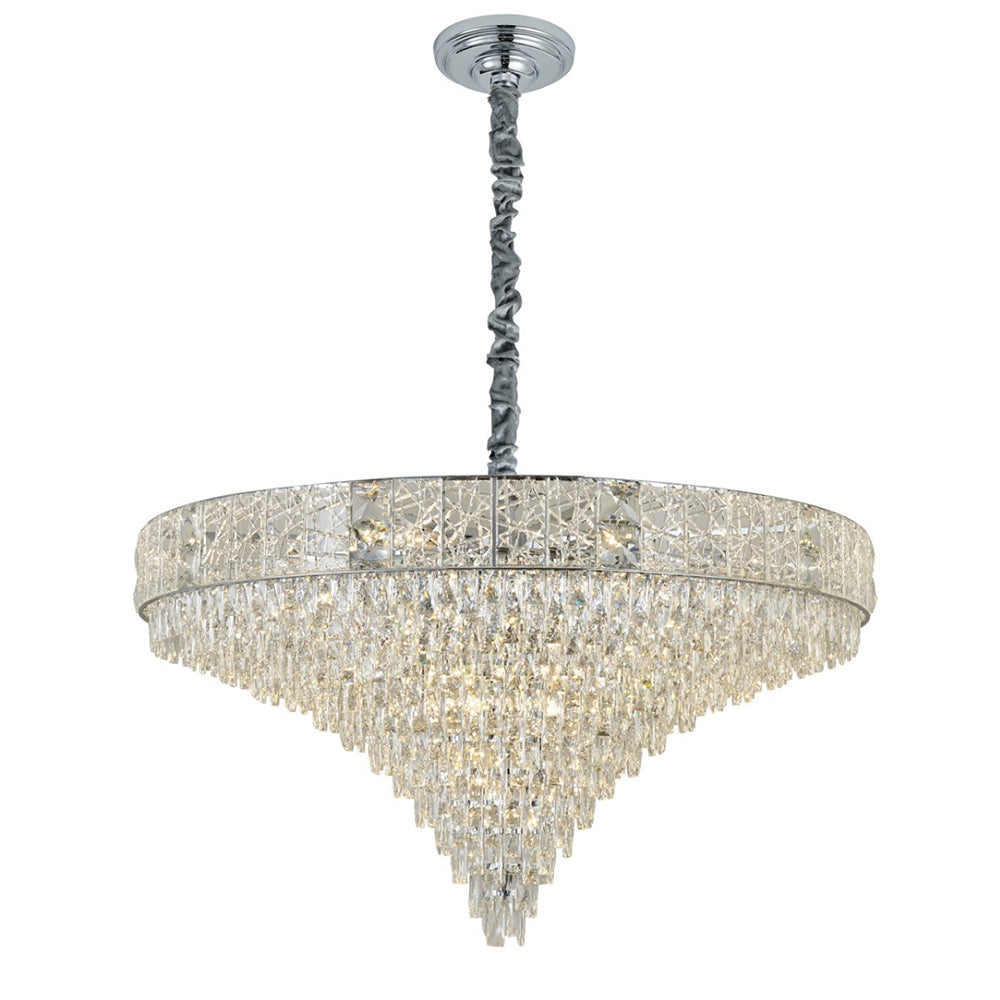 Charlotte 1000 Crystal Chandelier Chrome