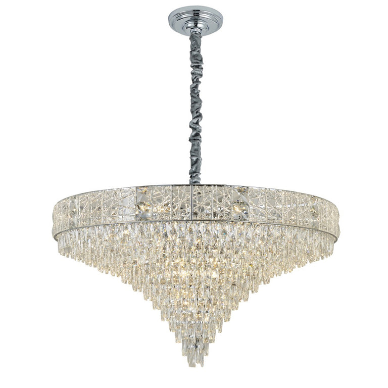 Charlotte 1000 Crystal Chandelier Chrome