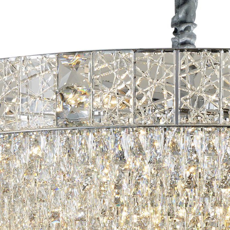 Charlotte 1000 Crystal Chandelier Chrome