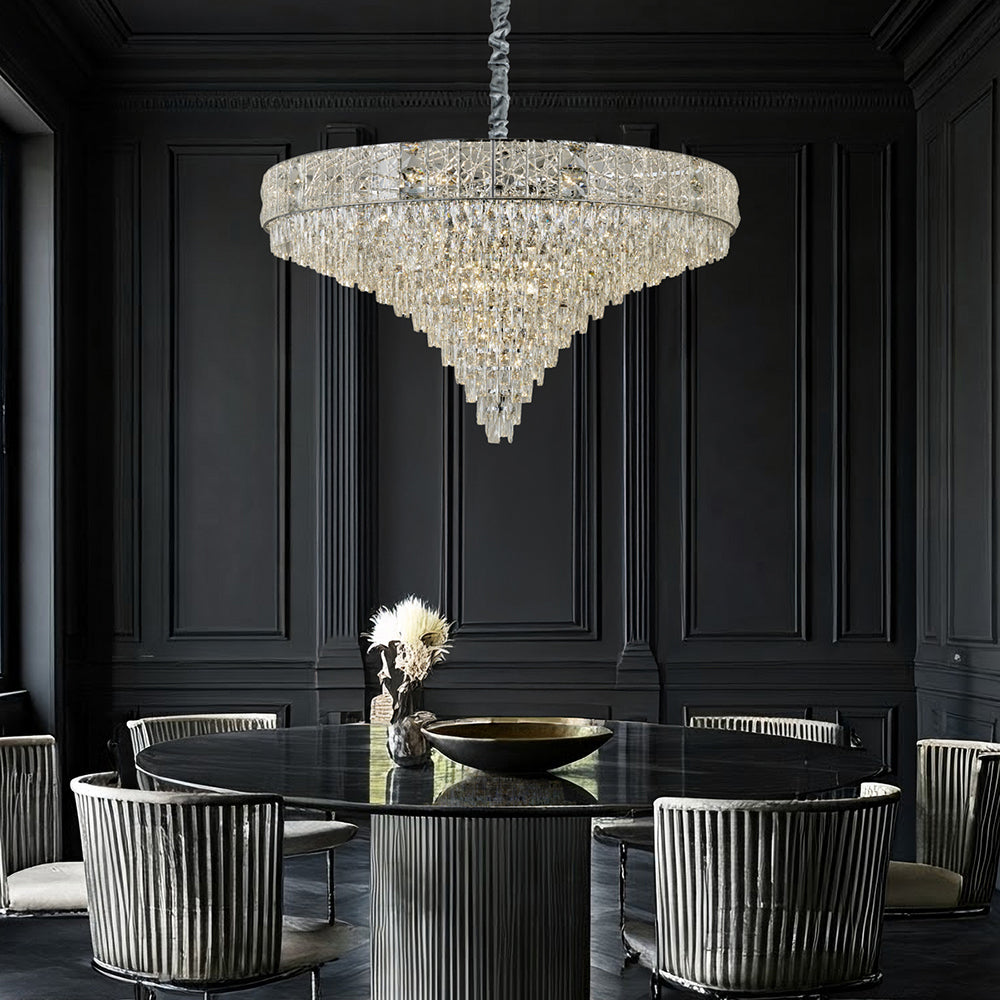 Charlotte 1000 Crystal Chandelier Chrome