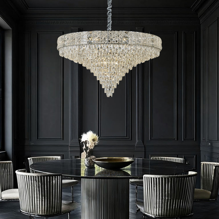 Charlotte 1000 Crystal Chandelier Chrome