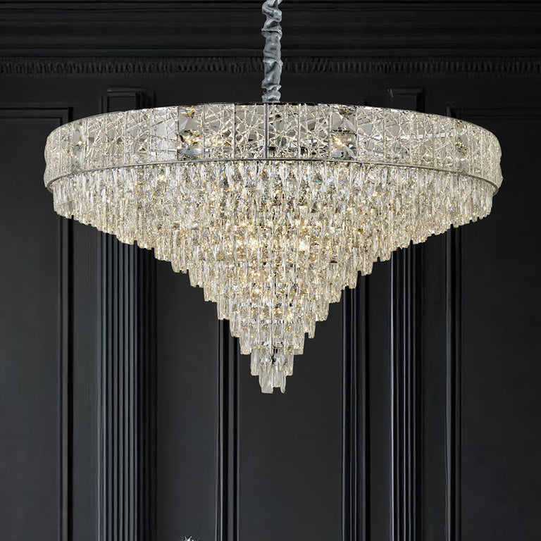 Charlotte 1000 Crystal Chandelier Chrome