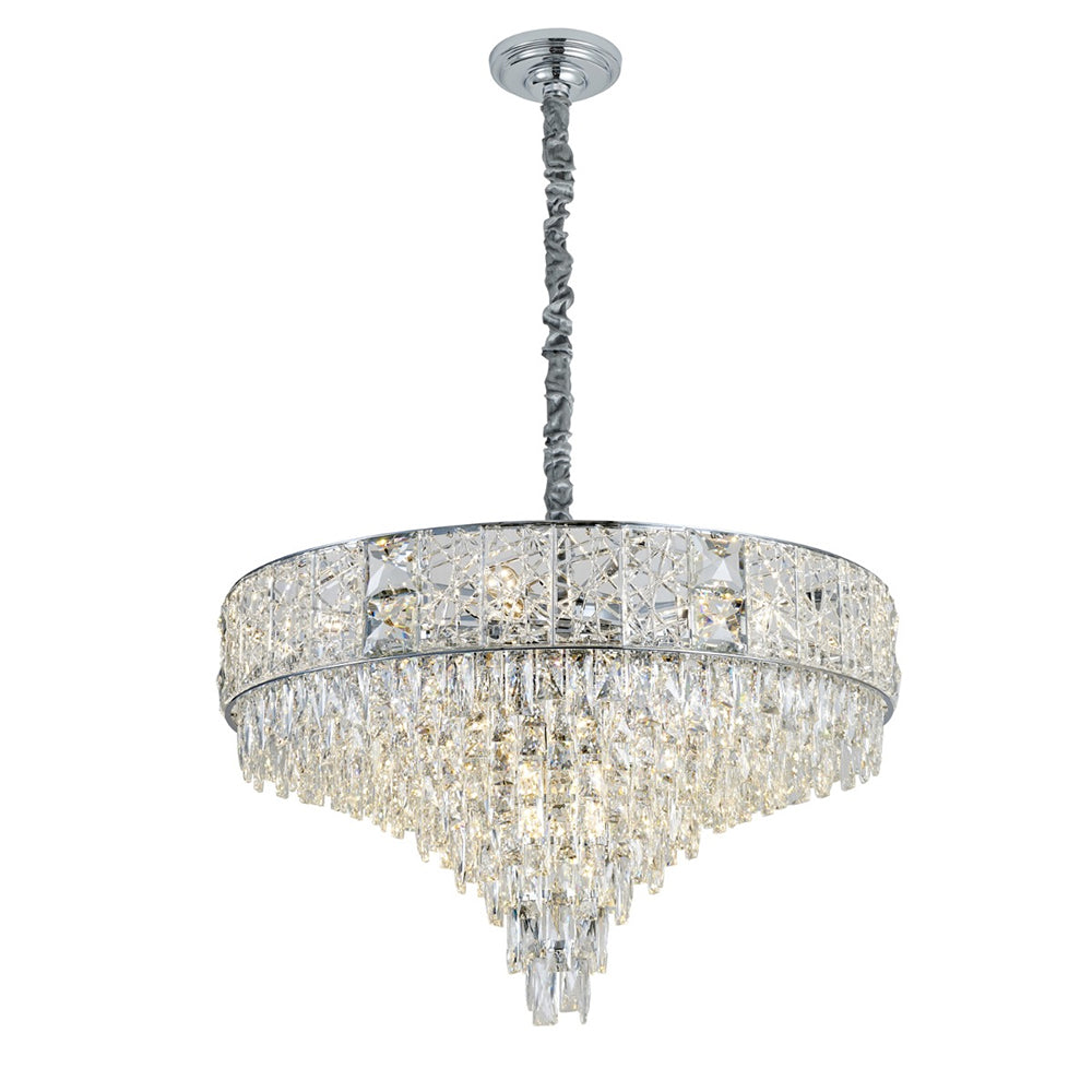 Charlotte 630 Crystal Chandelier Chrome