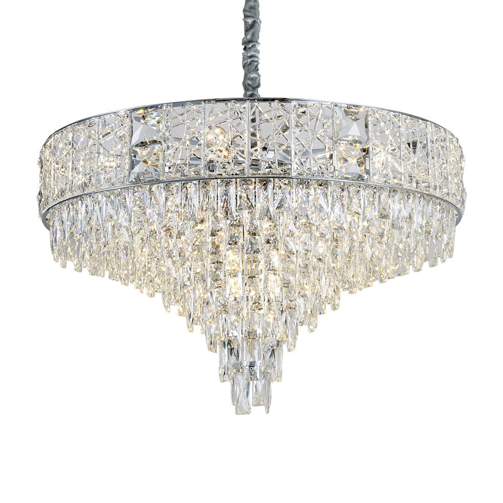 Charlotte 630 Crystal Chandelier Chrome