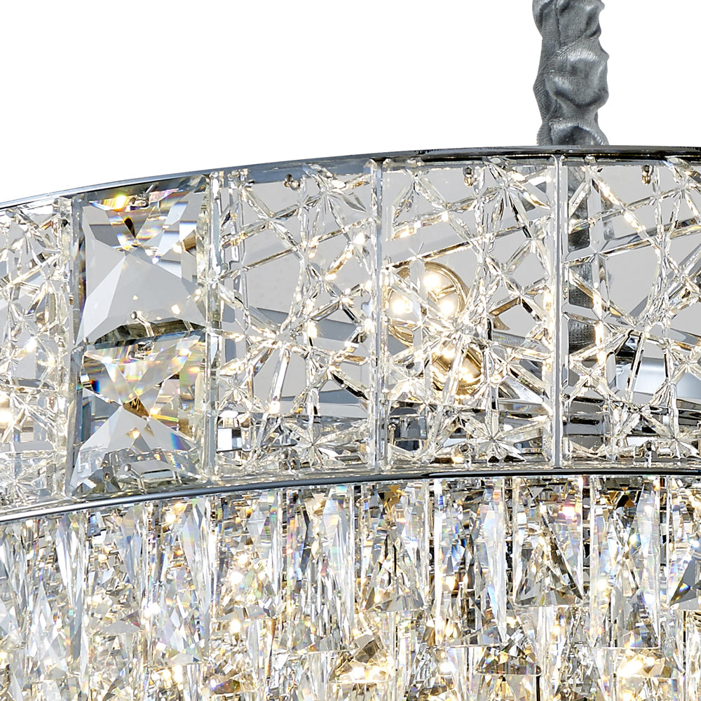 Charlotte 630 Crystal Chandelier Chrome