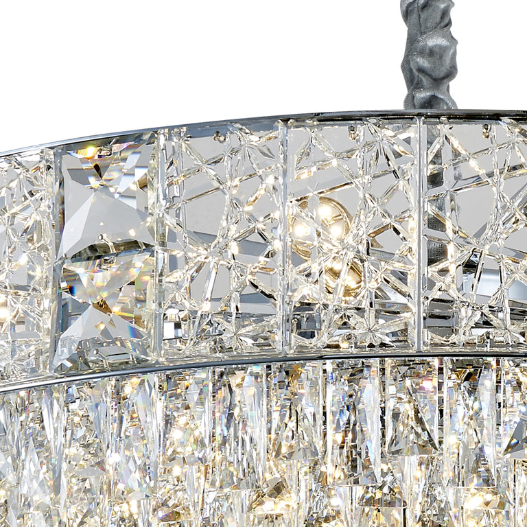 Charlotte 630 Crystal Chandelier Chrome