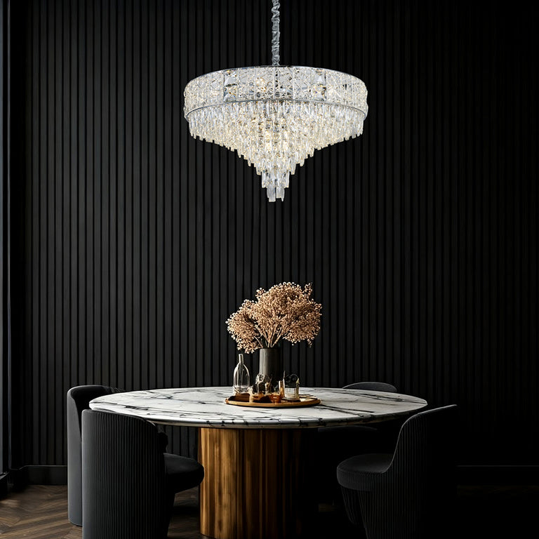 Charlotte 630 Crystal Chandelier Chrome