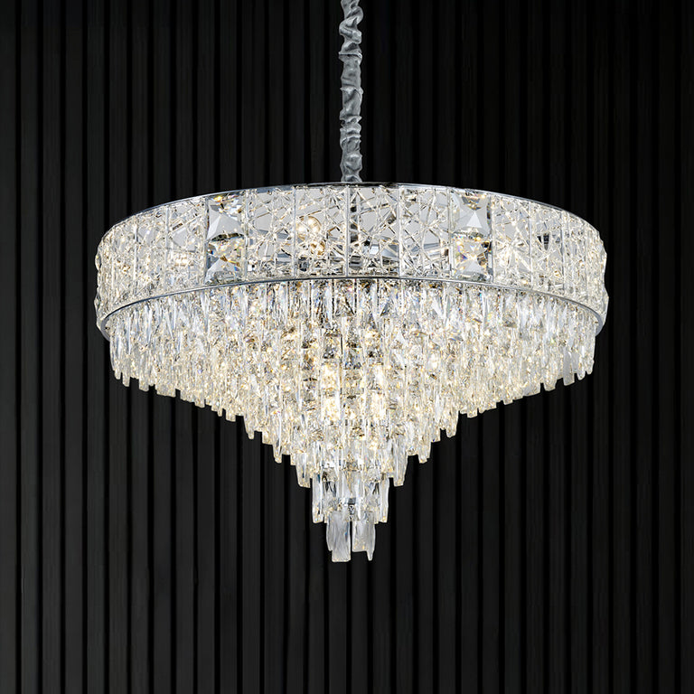 Charlotte 630 Crystal Chandelier Chrome