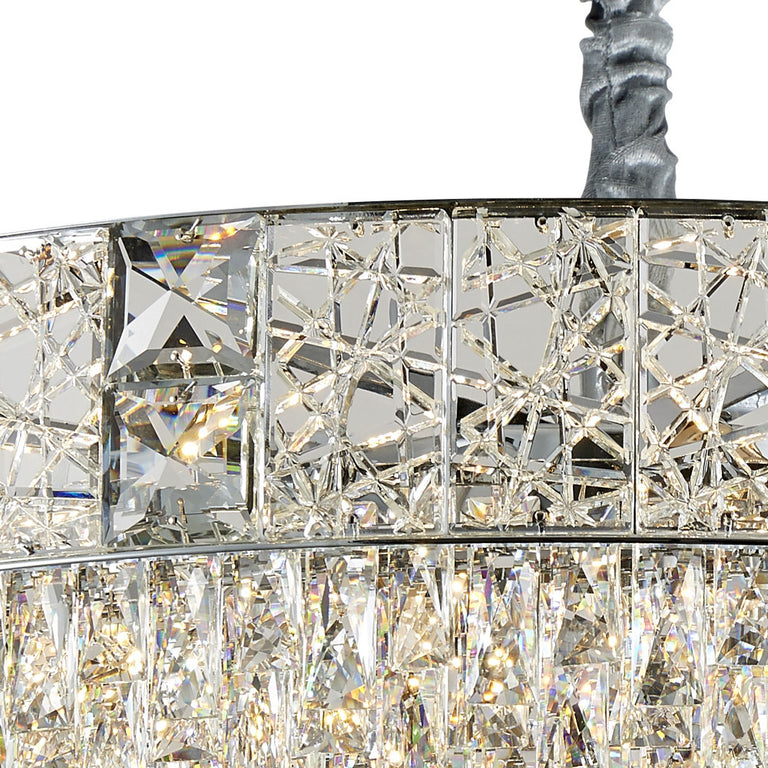 Charlotte 800 Crystal Chandelier Chrome
