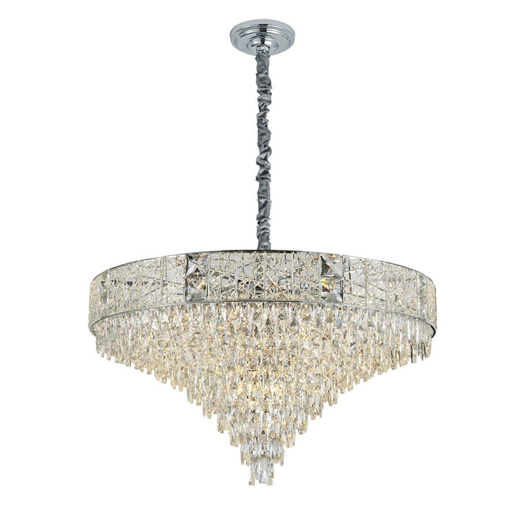 Charlotte 800 Crystal Chandelier Chrome