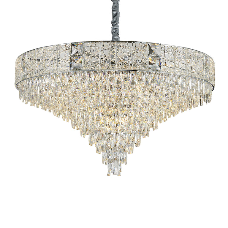 Charlotte 800 Crystal Chandelier Chrome