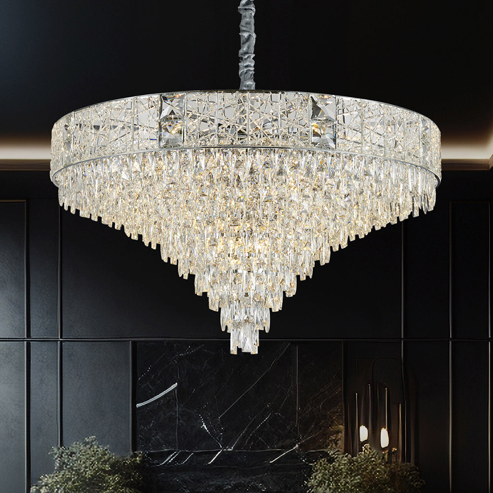 Charlotte 800 Crystal Chandelier Chrome