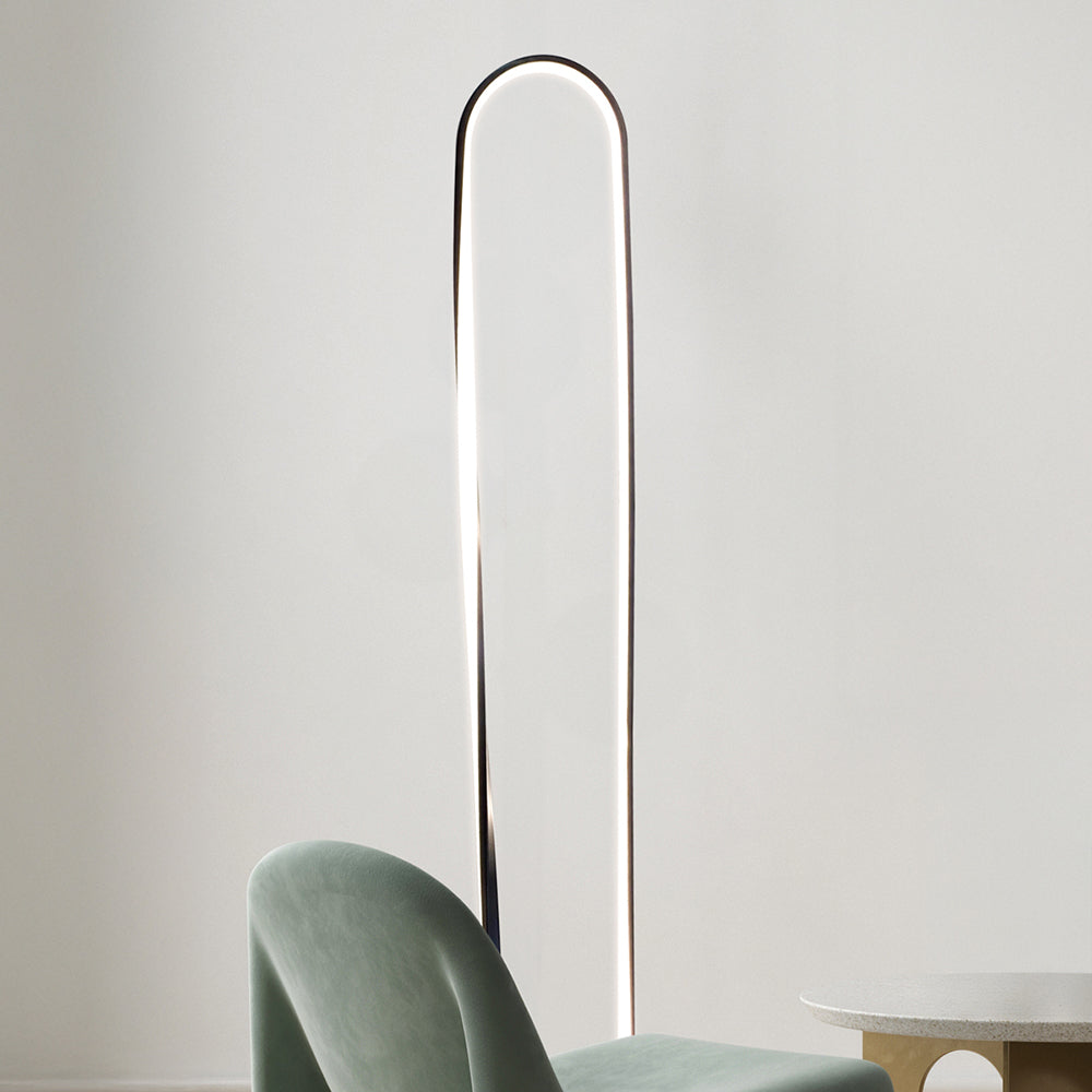 Clip LED Floor Lamp Matt Black