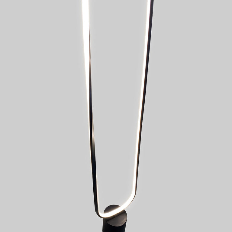 Clip LED Floor Lamp Matt Black