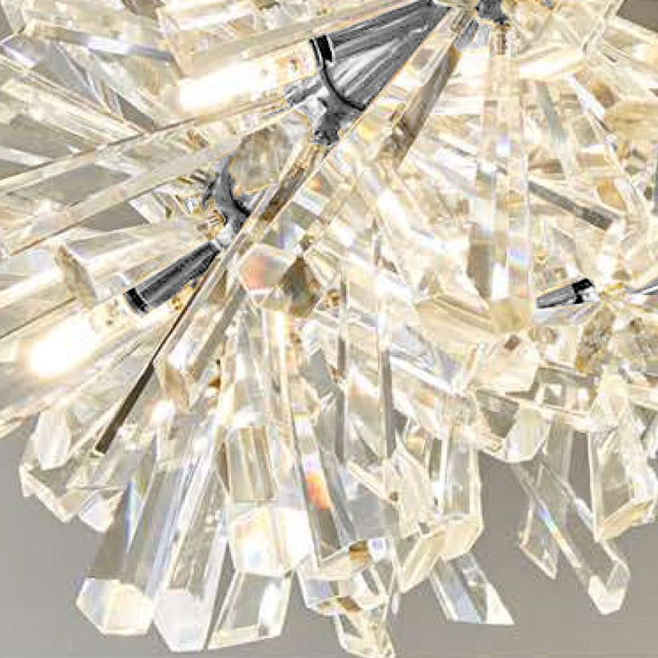 Icicle 600mm Crystal Pendant Chrome