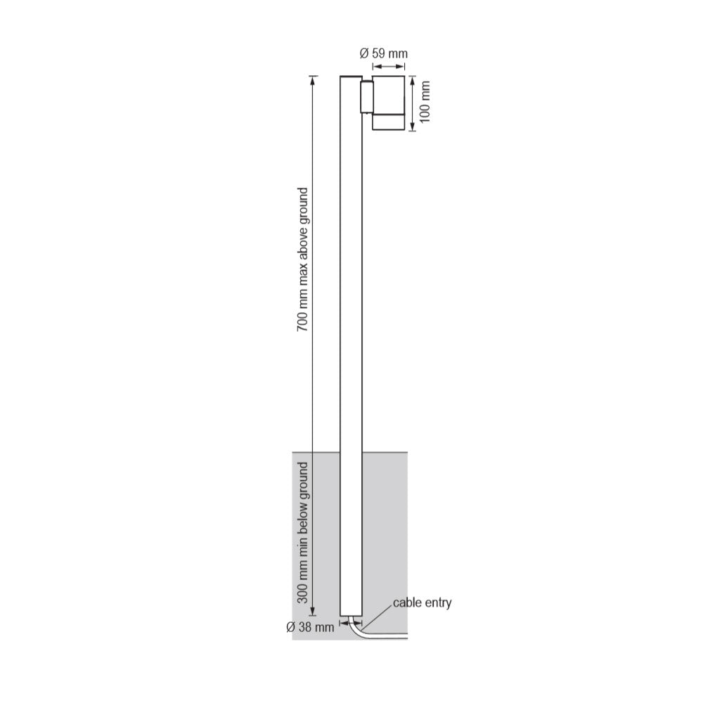 Corso Double 12V / 24V 316 Stainless Steel Direct Burial Path Light - LS772-2A