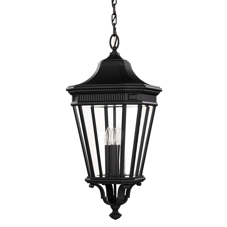 Cotswold Lane Large Chain Pendant Black - FE/COTSLN8/L BK