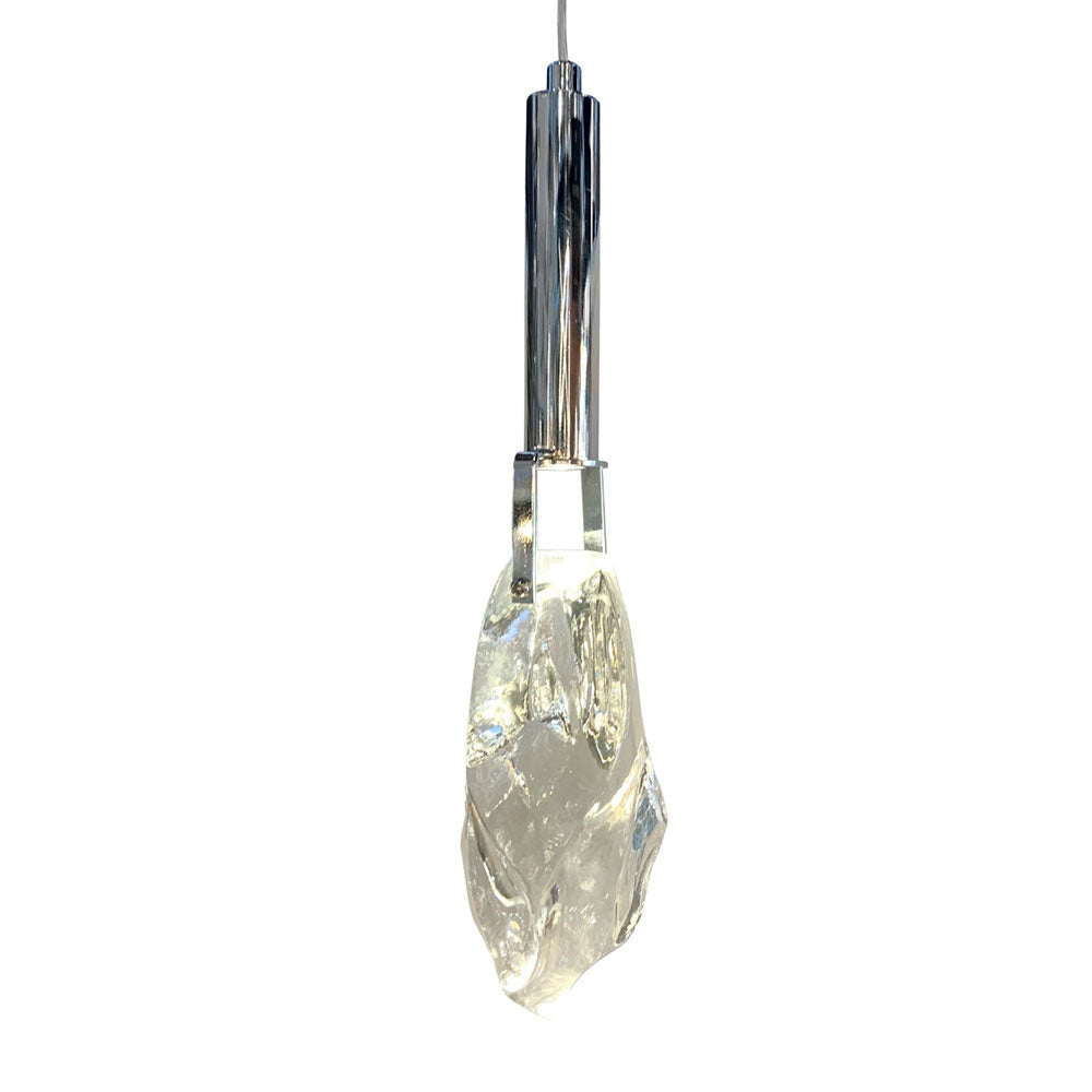 Crystal Cut 3W LED Pendant Chrome Clear / Warm White