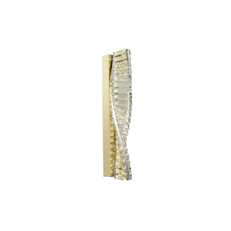 Cyril Crystal LED Wall Light Gold
