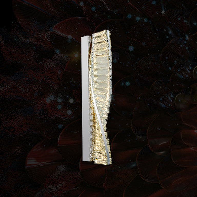 Cyril Crystal LED Wall Light Chrome