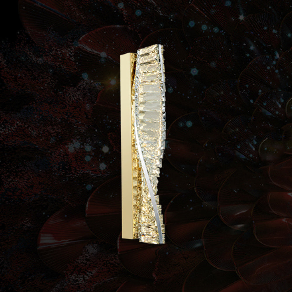 Cyril Crystal LED Wall Light Gold
