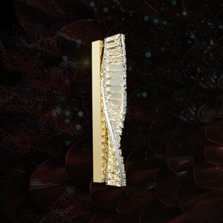 Cyril Crystal LED Wall Light Gold