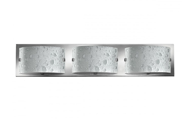 Daphne 10.5W LED Triple Bathroom Wall Light Polished Chrome / Warm White - HK/DAPHNE3 BATH
