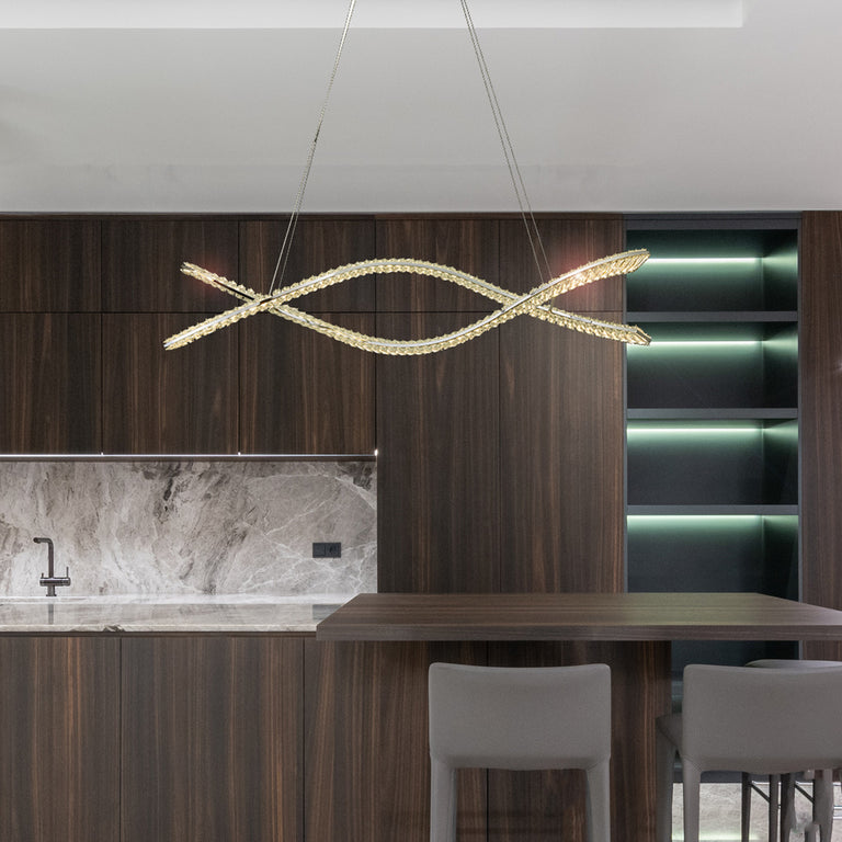 Delphine Crystal LED Pendant