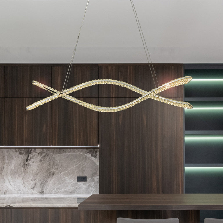 Delphine Crystal LED Pendant