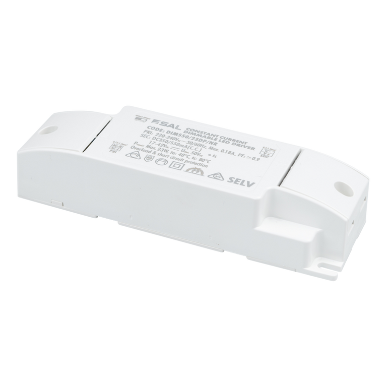 Pluto Indoor 12V Dimmable 23W Constant Current LED Driver - DIM550/23DP/NR