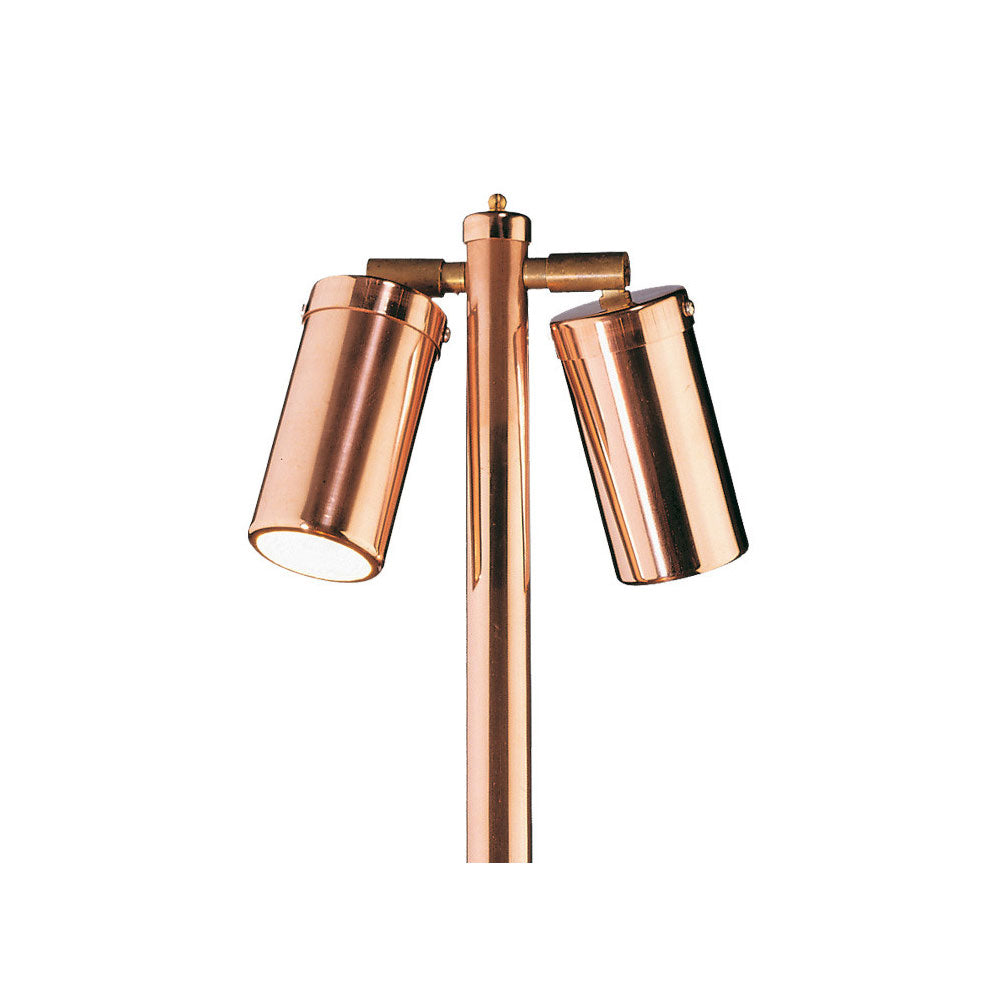 Grevillea 12V / 24V Double Adjustable Path Light Polished Copper - LS192-2A