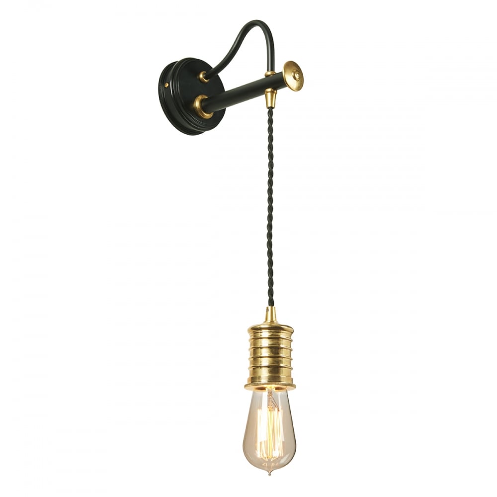 Douille Wall Light Black / Polished Brass - DOUILLE1-BPB